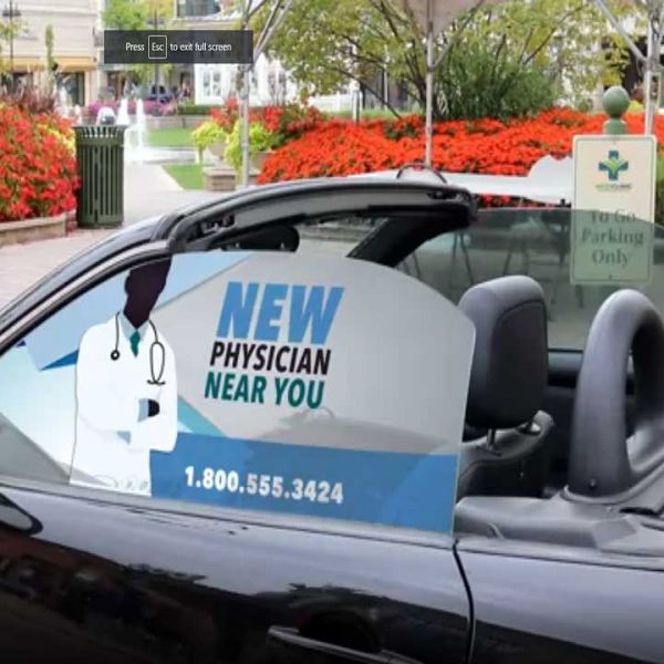 Perforated Adhesive vinyl Printing - Also Known As Window Perf.
Introducing Perforated Window Vinyl - the perfect way to keep your business advertising visible while maintaining privacy. Available in 50/50 60/40, and 70/30 visibility, this image printed 