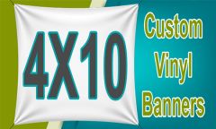 4'wx10'h Custom Banner (48"wx120"h)