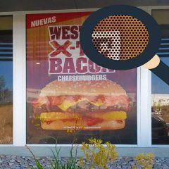 Perforated Window Signs - Window Perf