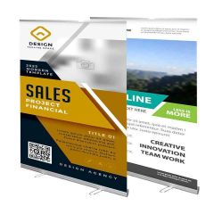 Retractable - Roll Up Banner Stand 57x79