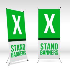 X Banner Stand 32x72 | Light and portable banner display for indoor use | Bannerstore.com
