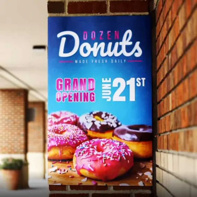 Order your custom No Curl Banners in a variety of sizes.  Fast turnaround and free shipping on orders over $150.