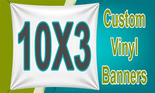 10x3 Custom Banner CUSTOM 10x3 BANNERS