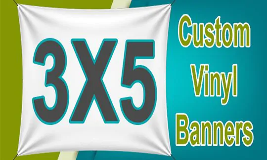 3x5 Custom banner Order Full Color 3x5 Custom Vinyl Banners. Order Online Now!