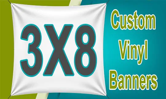 3x8 Custom Banner CUSTOM 3x8 BANNERS