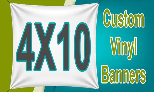 4x10 Custom Banner CUSTOM 4x10 BANNERS