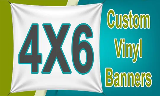 4x6 Custom Banner CUSTOM 4x6 BANNERS