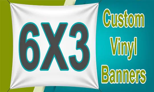 6x3 Custom Banner CUSTOM 6x3 BANNERS